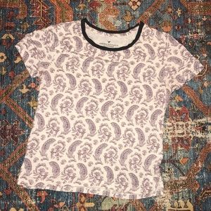 American Eagle Patterned Crop Top